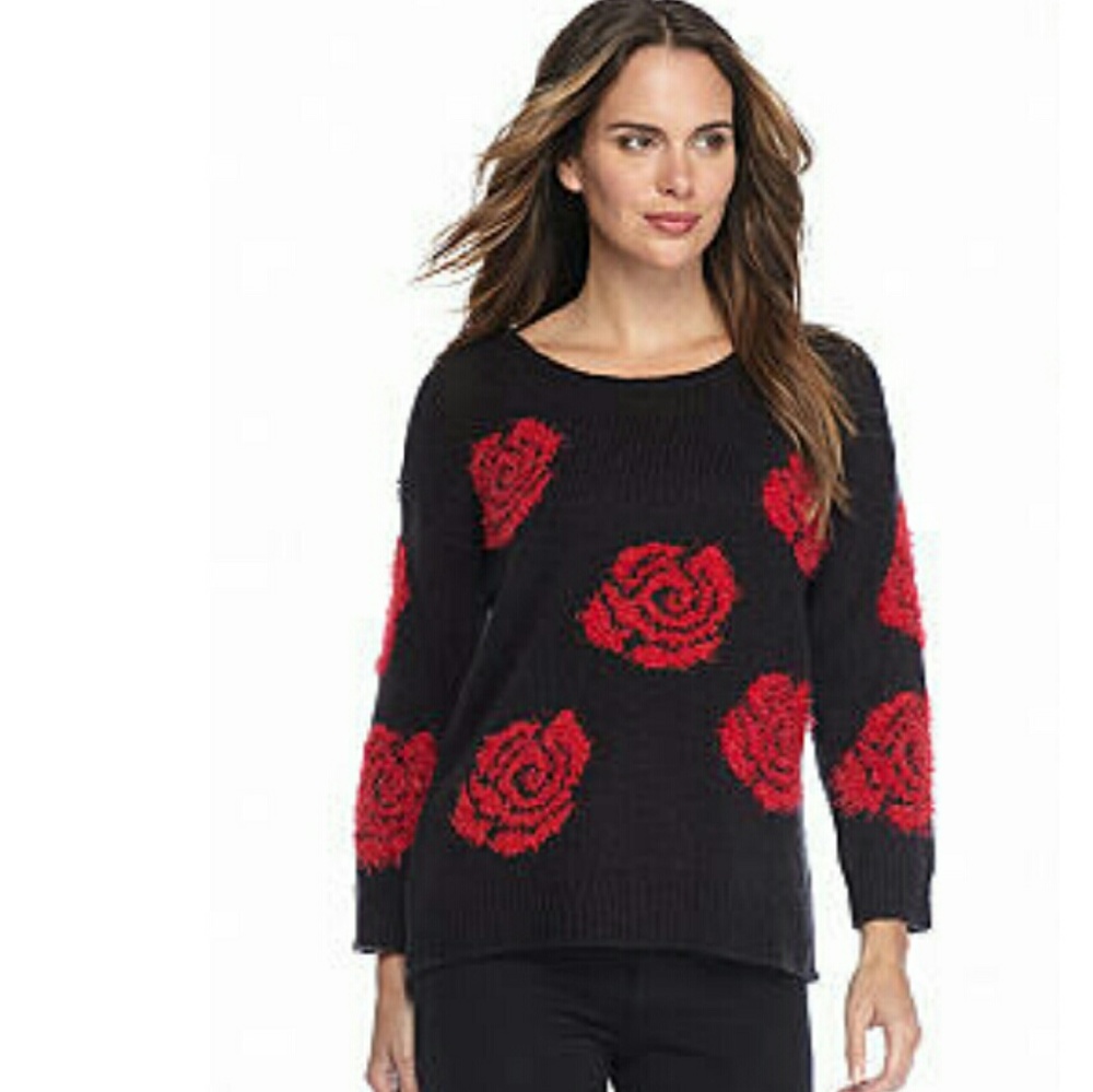 COPY - Fuzzy rose sweater